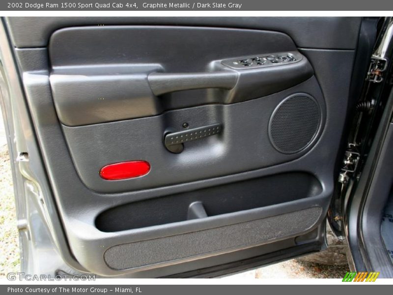 Graphite Metallic / Dark Slate Gray 2002 Dodge Ram 1500 Sport Quad Cab 4x4