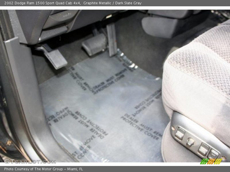 Graphite Metallic / Dark Slate Gray 2002 Dodge Ram 1500 Sport Quad Cab 4x4