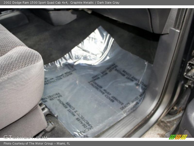 Graphite Metallic / Dark Slate Gray 2002 Dodge Ram 1500 Sport Quad Cab 4x4
