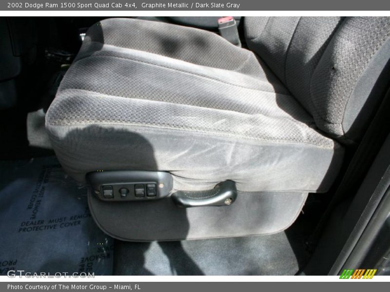 Graphite Metallic / Dark Slate Gray 2002 Dodge Ram 1500 Sport Quad Cab 4x4