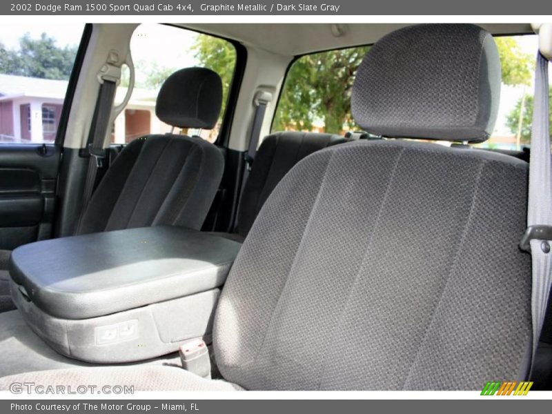 Graphite Metallic / Dark Slate Gray 2002 Dodge Ram 1500 Sport Quad Cab 4x4