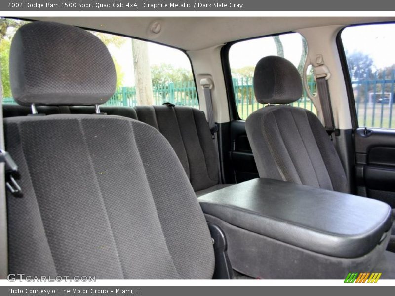 Graphite Metallic / Dark Slate Gray 2002 Dodge Ram 1500 Sport Quad Cab 4x4