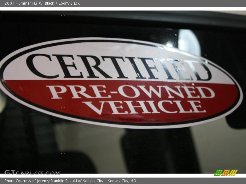 Black / Ebony Black 2007 Hummer H3 X