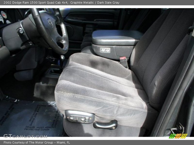 Graphite Metallic / Dark Slate Gray 2002 Dodge Ram 1500 Sport Quad Cab 4x4
