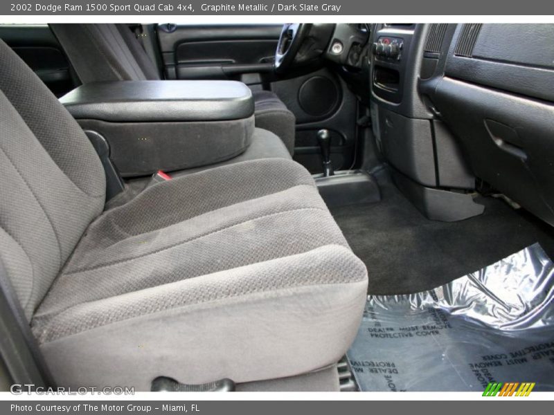 Graphite Metallic / Dark Slate Gray 2002 Dodge Ram 1500 Sport Quad Cab 4x4