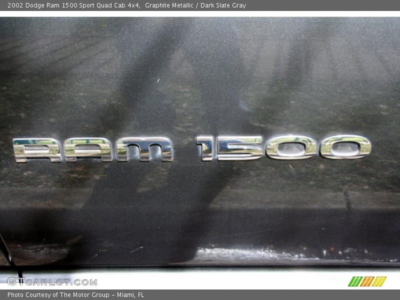 Graphite Metallic / Dark Slate Gray 2002 Dodge Ram 1500 Sport Quad Cab 4x4