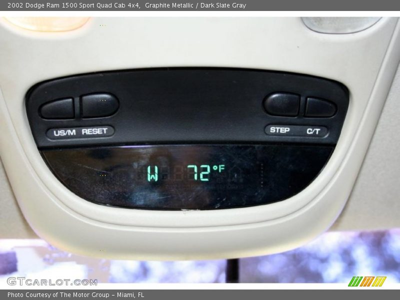 Graphite Metallic / Dark Slate Gray 2002 Dodge Ram 1500 Sport Quad Cab 4x4