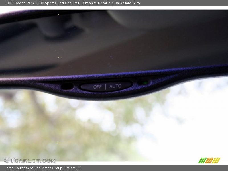 Graphite Metallic / Dark Slate Gray 2002 Dodge Ram 1500 Sport Quad Cab 4x4