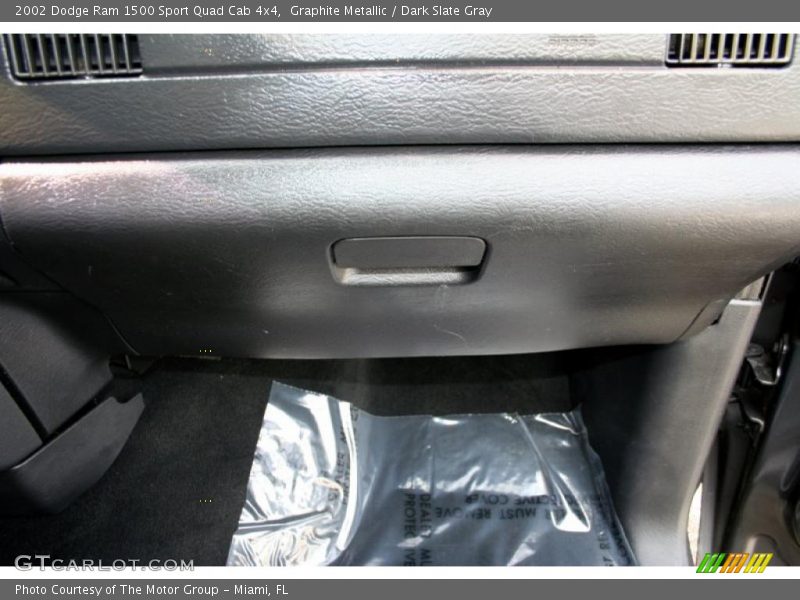 Graphite Metallic / Dark Slate Gray 2002 Dodge Ram 1500 Sport Quad Cab 4x4
