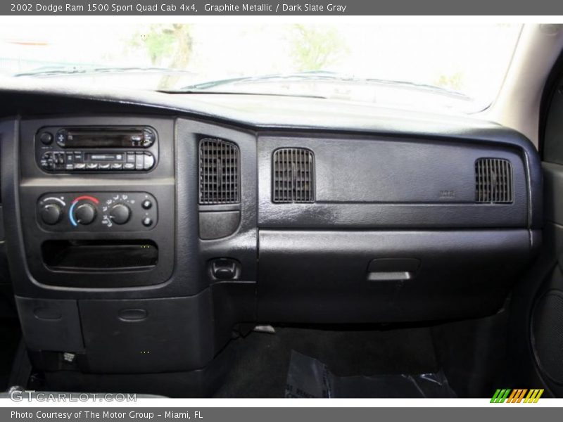 Graphite Metallic / Dark Slate Gray 2002 Dodge Ram 1500 Sport Quad Cab 4x4