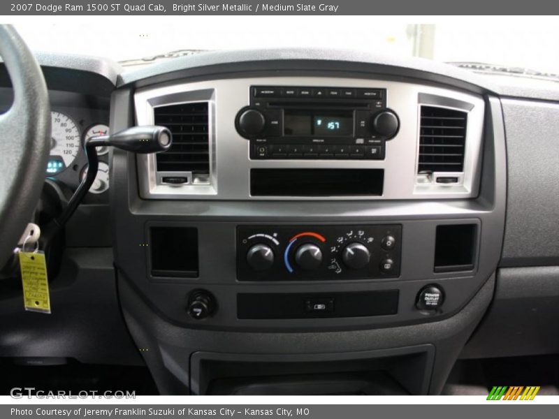 Bright Silver Metallic / Medium Slate Gray 2007 Dodge Ram 1500 ST Quad Cab