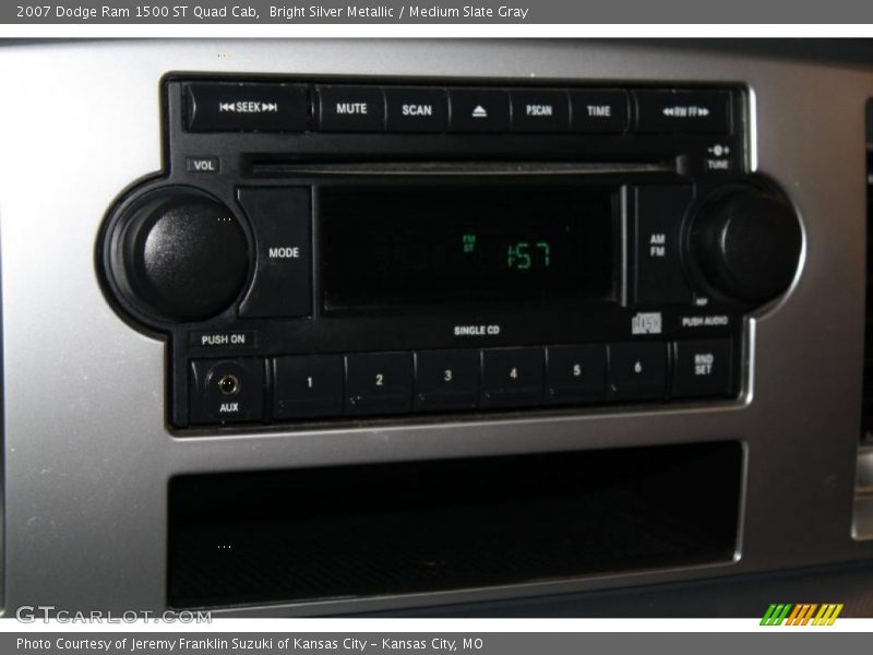 Bright Silver Metallic / Medium Slate Gray 2007 Dodge Ram 1500 ST Quad Cab