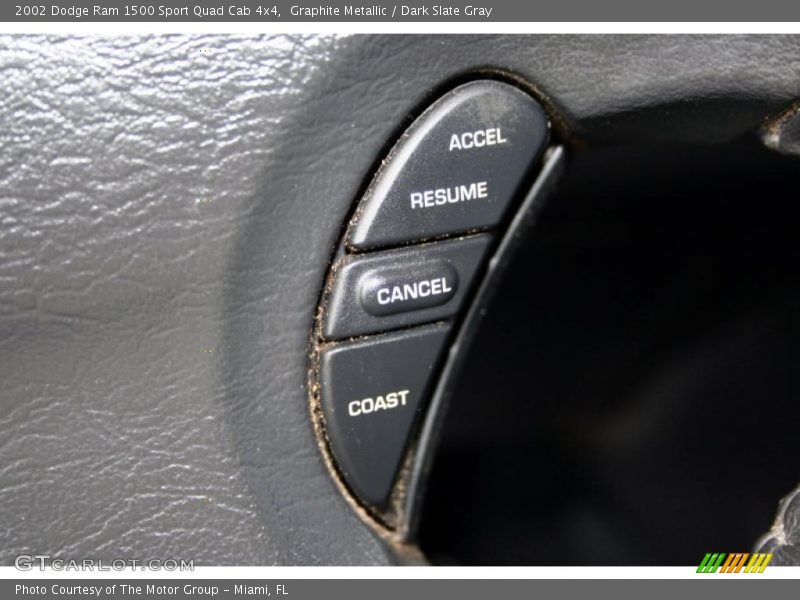 Graphite Metallic / Dark Slate Gray 2002 Dodge Ram 1500 Sport Quad Cab 4x4