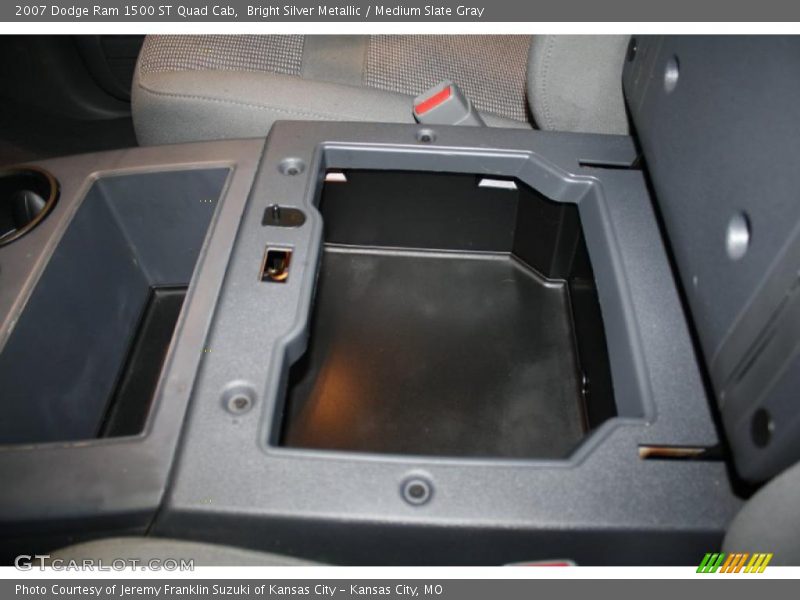 Bright Silver Metallic / Medium Slate Gray 2007 Dodge Ram 1500 ST Quad Cab