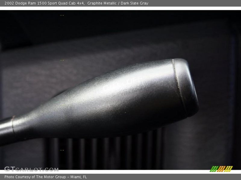 Graphite Metallic / Dark Slate Gray 2002 Dodge Ram 1500 Sport Quad Cab 4x4