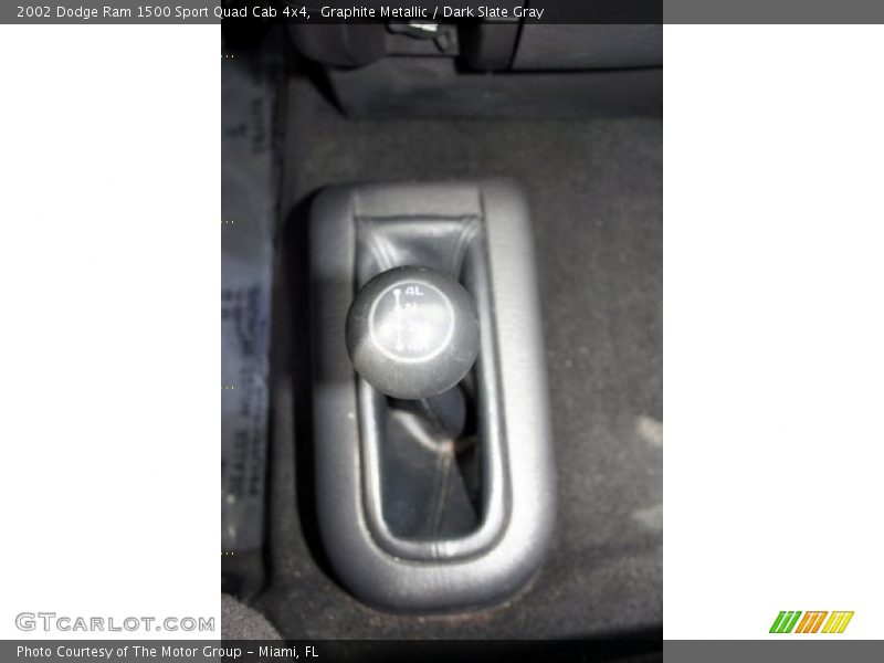 Graphite Metallic / Dark Slate Gray 2002 Dodge Ram 1500 Sport Quad Cab 4x4