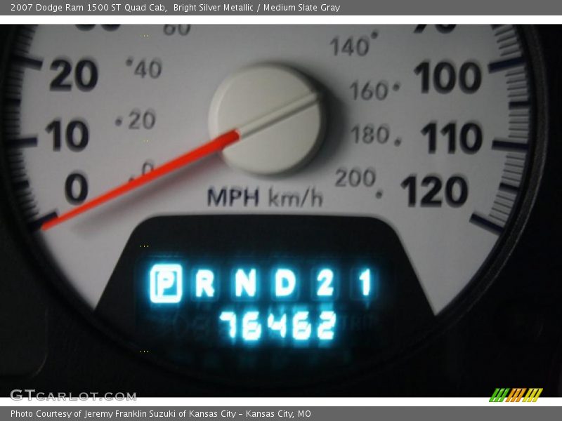 Bright Silver Metallic / Medium Slate Gray 2007 Dodge Ram 1500 ST Quad Cab