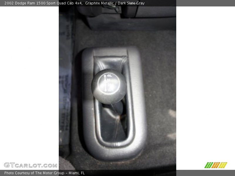 Graphite Metallic / Dark Slate Gray 2002 Dodge Ram 1500 Sport Quad Cab 4x4