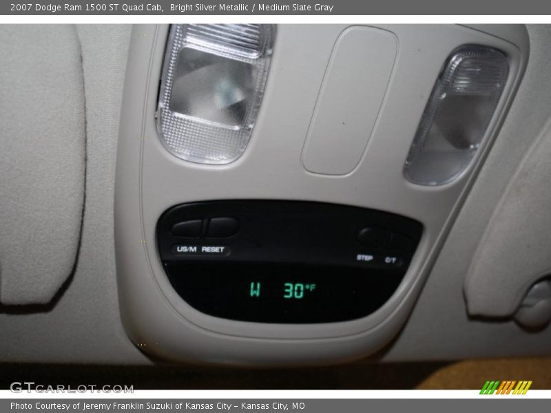 Bright Silver Metallic / Medium Slate Gray 2007 Dodge Ram 1500 ST Quad Cab