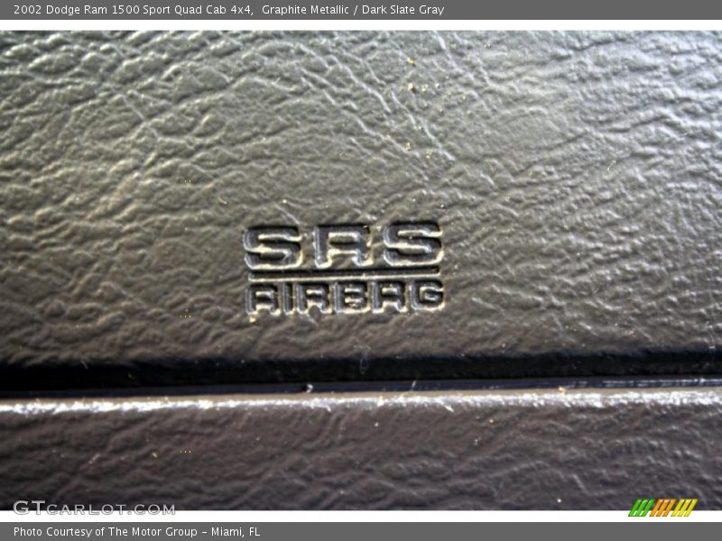 Graphite Metallic / Dark Slate Gray 2002 Dodge Ram 1500 Sport Quad Cab 4x4