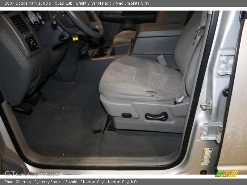 Bright Silver Metallic / Medium Slate Gray 2007 Dodge Ram 1500 ST Quad Cab