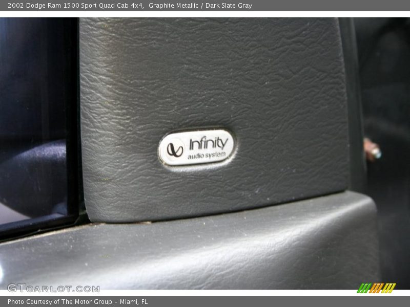 Graphite Metallic / Dark Slate Gray 2002 Dodge Ram 1500 Sport Quad Cab 4x4