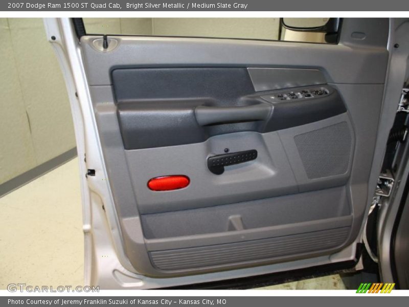 Bright Silver Metallic / Medium Slate Gray 2007 Dodge Ram 1500 ST Quad Cab