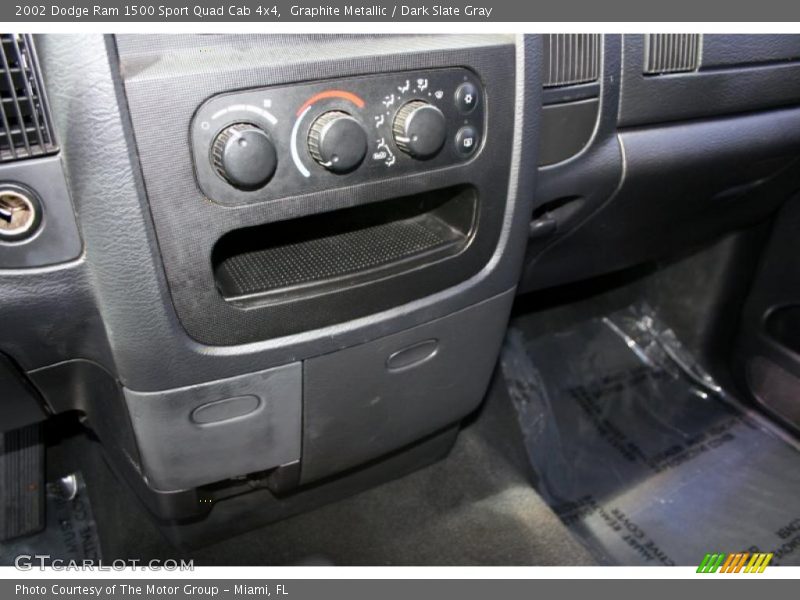 Graphite Metallic / Dark Slate Gray 2002 Dodge Ram 1500 Sport Quad Cab 4x4