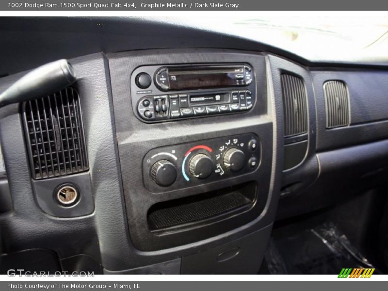 Graphite Metallic / Dark Slate Gray 2002 Dodge Ram 1500 Sport Quad Cab 4x4