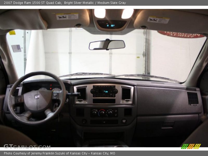 Bright Silver Metallic / Medium Slate Gray 2007 Dodge Ram 1500 ST Quad Cab