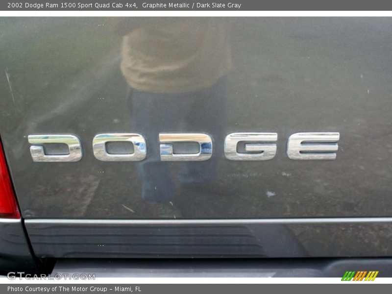 Graphite Metallic / Dark Slate Gray 2002 Dodge Ram 1500 Sport Quad Cab 4x4