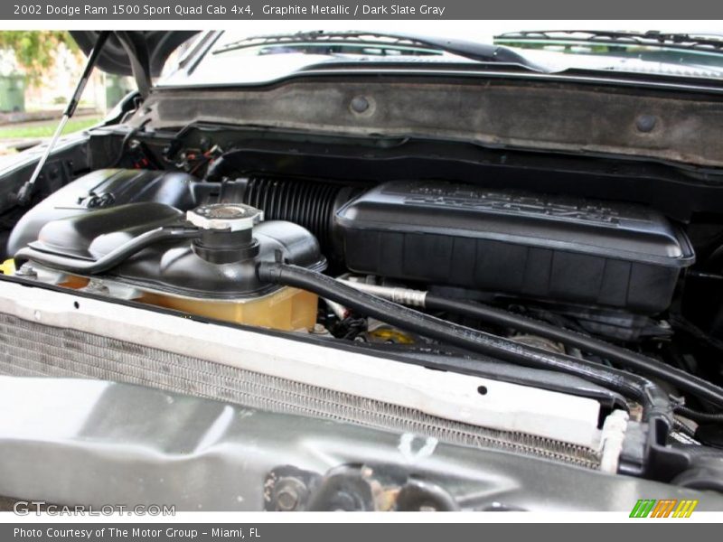 Graphite Metallic / Dark Slate Gray 2002 Dodge Ram 1500 Sport Quad Cab 4x4