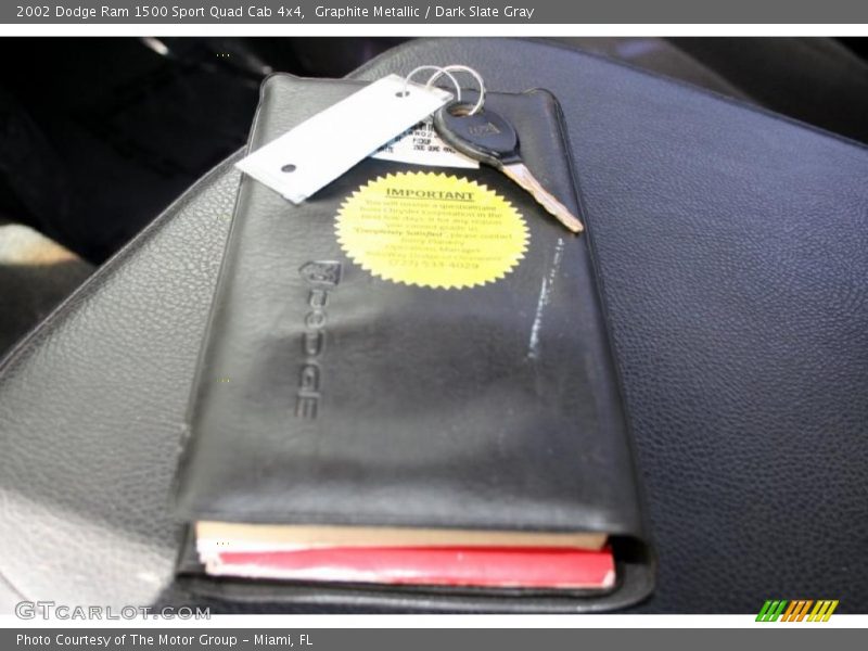 Graphite Metallic / Dark Slate Gray 2002 Dodge Ram 1500 Sport Quad Cab 4x4