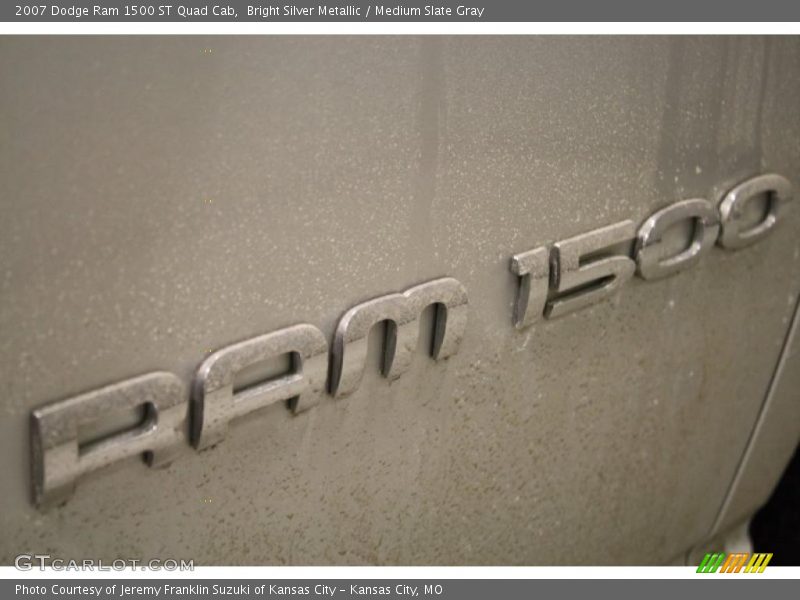 Bright Silver Metallic / Medium Slate Gray 2007 Dodge Ram 1500 ST Quad Cab