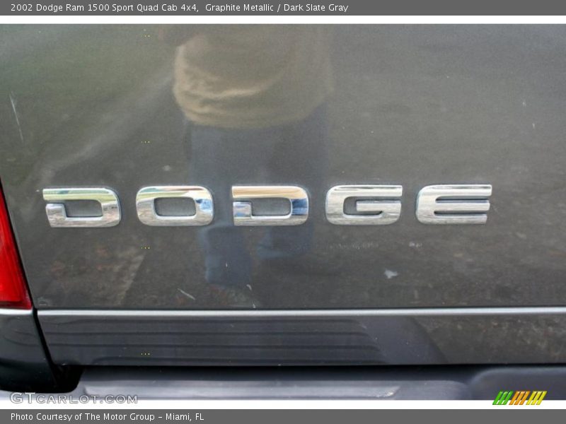Graphite Metallic / Dark Slate Gray 2002 Dodge Ram 1500 Sport Quad Cab 4x4
