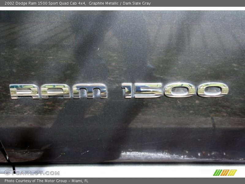 Graphite Metallic / Dark Slate Gray 2002 Dodge Ram 1500 Sport Quad Cab 4x4