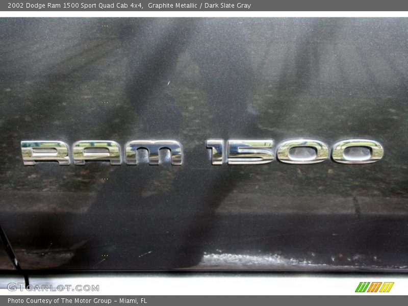 Graphite Metallic / Dark Slate Gray 2002 Dodge Ram 1500 Sport Quad Cab 4x4