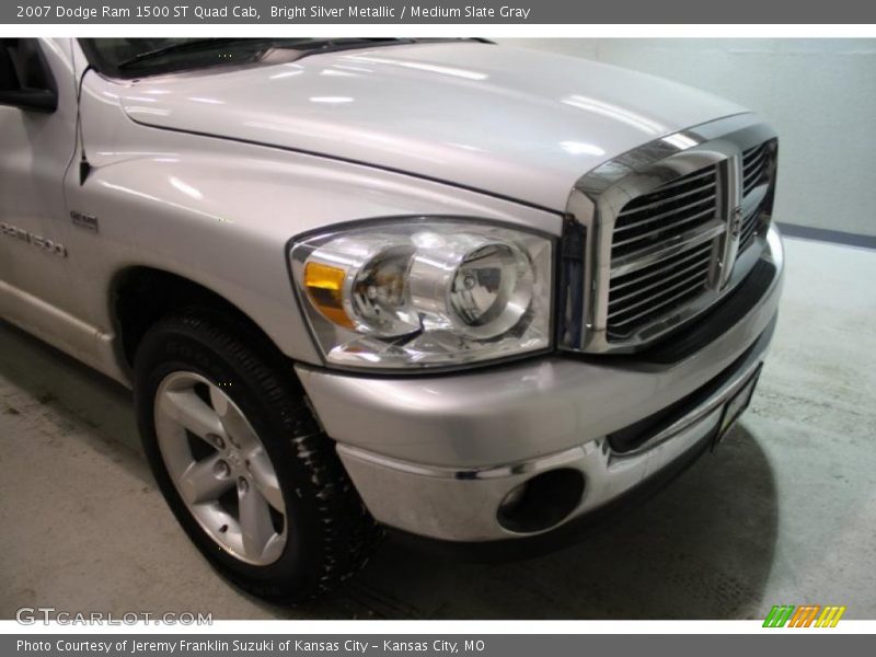 Bright Silver Metallic / Medium Slate Gray 2007 Dodge Ram 1500 ST Quad Cab