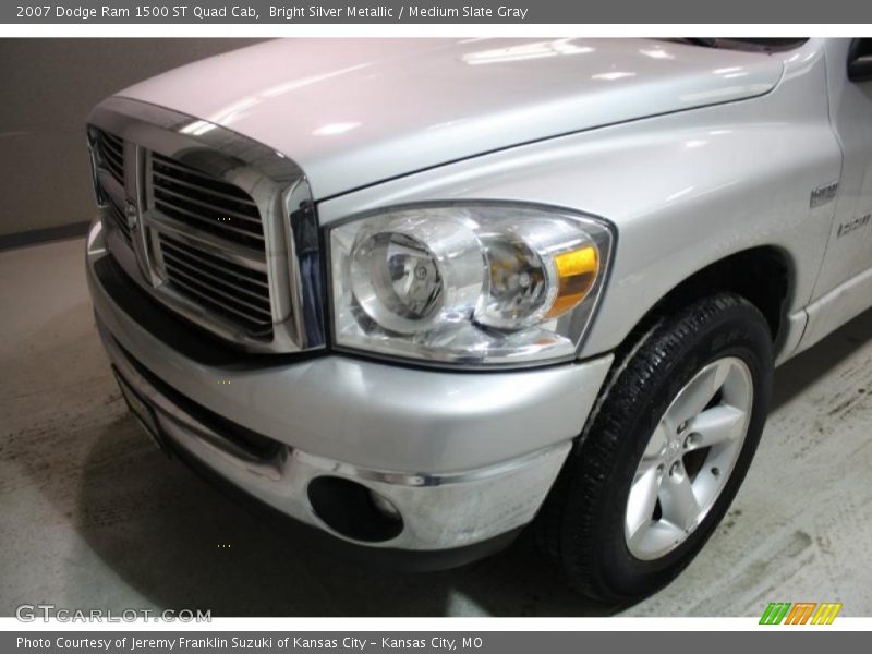 Bright Silver Metallic / Medium Slate Gray 2007 Dodge Ram 1500 ST Quad Cab