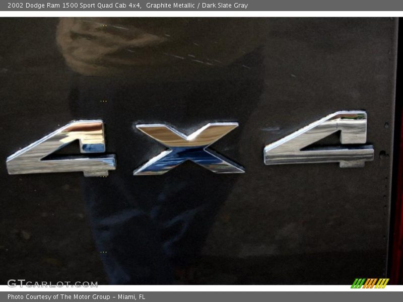 Graphite Metallic / Dark Slate Gray 2002 Dodge Ram 1500 Sport Quad Cab 4x4