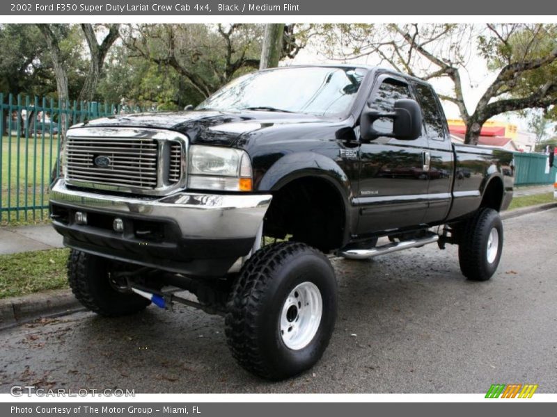 Black / Medium Flint 2002 Ford F350 Super Duty Lariat Crew Cab 4x4