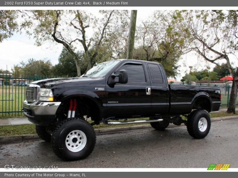 Black / Medium Flint 2002 Ford F350 Super Duty Lariat Crew Cab 4x4