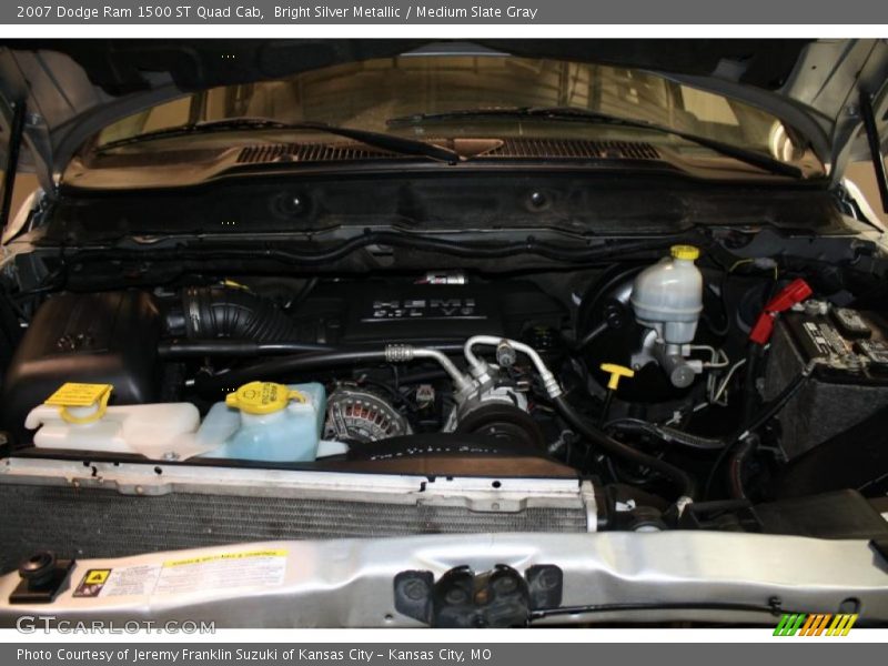 Bright Silver Metallic / Medium Slate Gray 2007 Dodge Ram 1500 ST Quad Cab