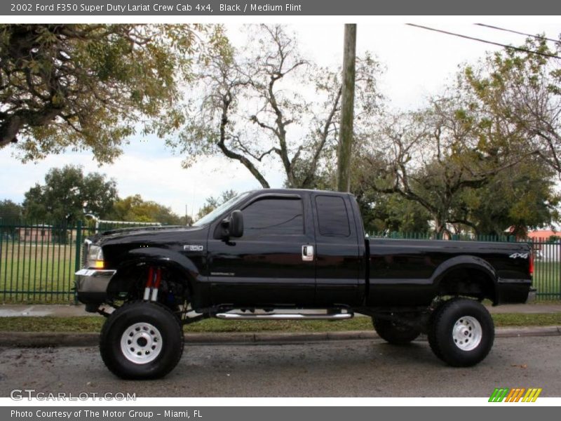 Black / Medium Flint 2002 Ford F350 Super Duty Lariat Crew Cab 4x4