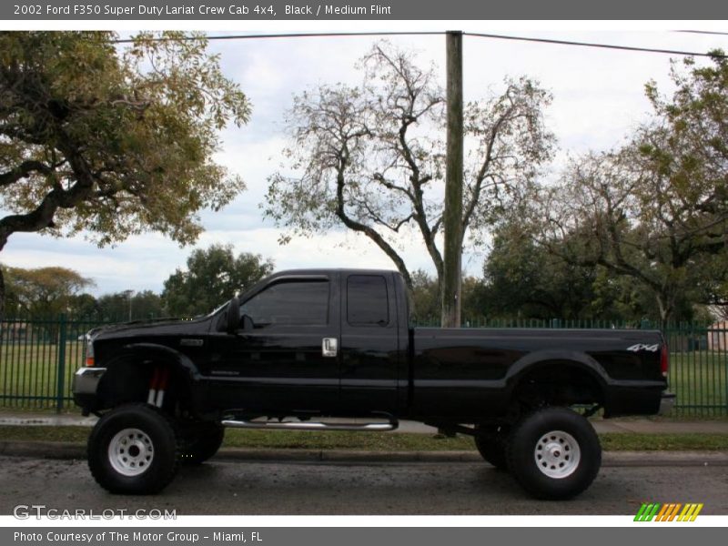Black / Medium Flint 2002 Ford F350 Super Duty Lariat Crew Cab 4x4