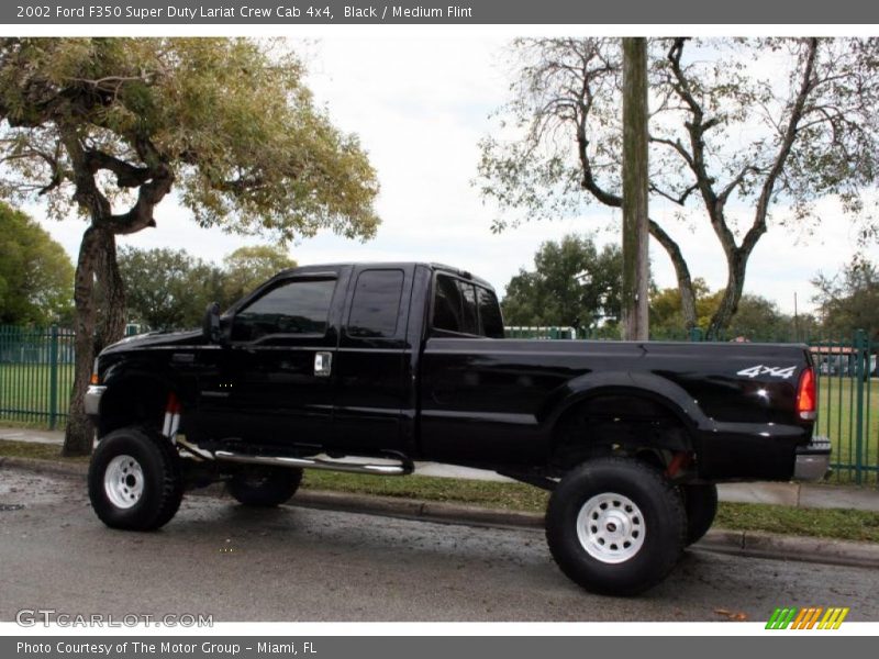 Black / Medium Flint 2002 Ford F350 Super Duty Lariat Crew Cab 4x4