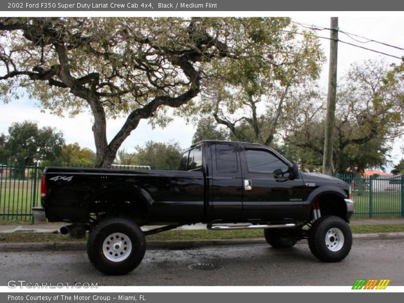 Black / Medium Flint 2002 Ford F350 Super Duty Lariat Crew Cab 4x4