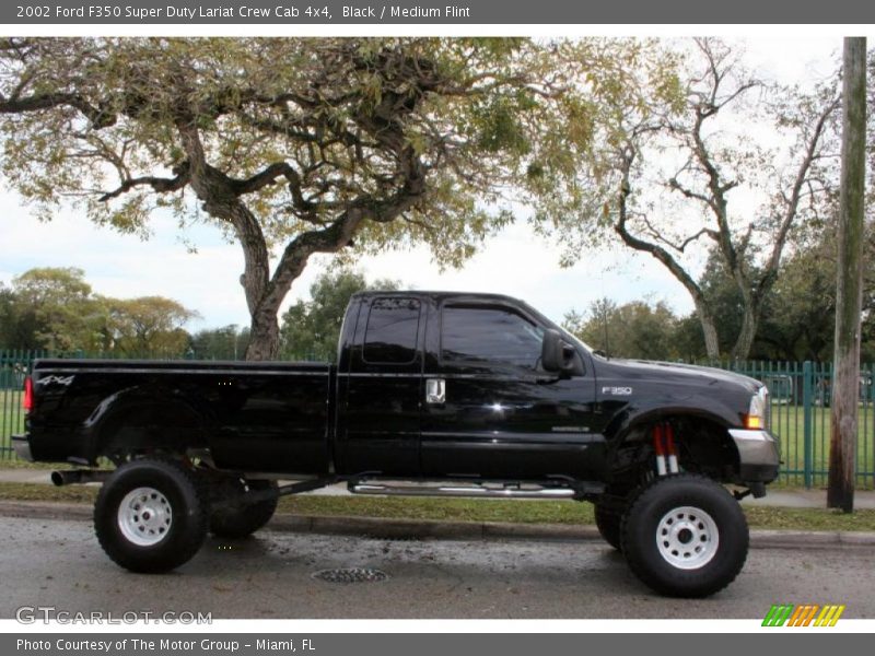 Black / Medium Flint 2002 Ford F350 Super Duty Lariat Crew Cab 4x4