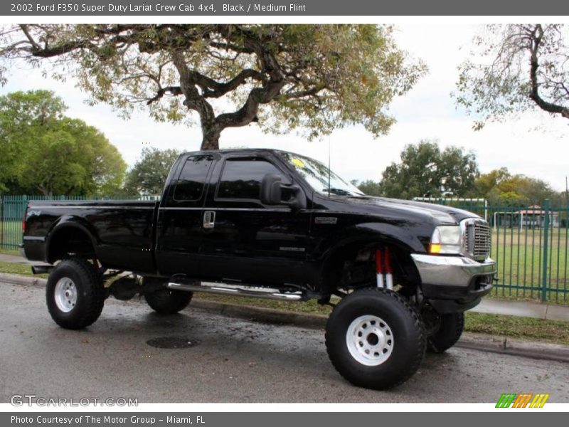 Black / Medium Flint 2002 Ford F350 Super Duty Lariat Crew Cab 4x4
