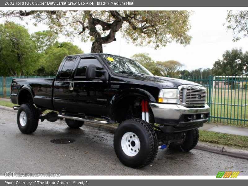 Black / Medium Flint 2002 Ford F350 Super Duty Lariat Crew Cab 4x4